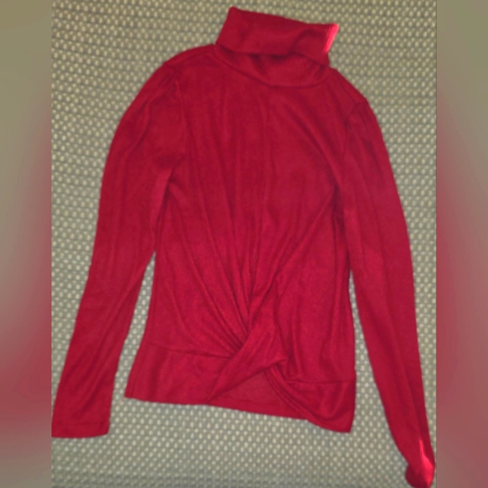 Red Turtleneck Sweater